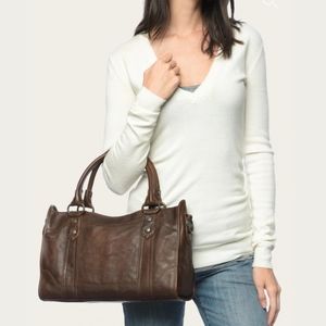 BNWT Frye Melissa Satchel Dark Brown